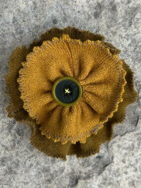 Vintage Cashmere Floral Brooch